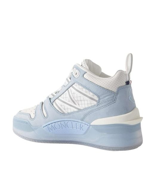 Moncler Blue Pivot Mid High-Top Casual Shoes