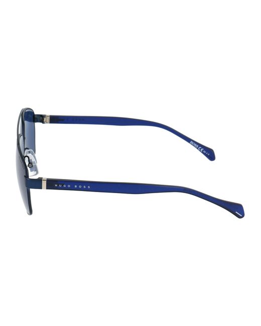 Boss Blue Aviator Frame Sunglasses for men