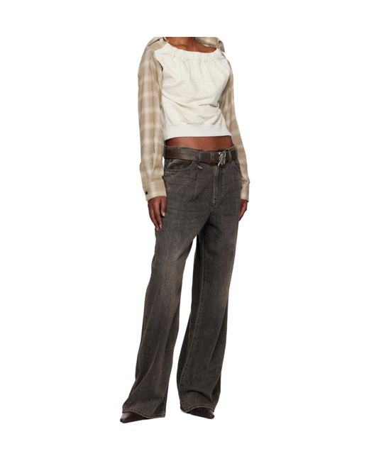 R13 Multicolor Logo Patch Damon Jeans