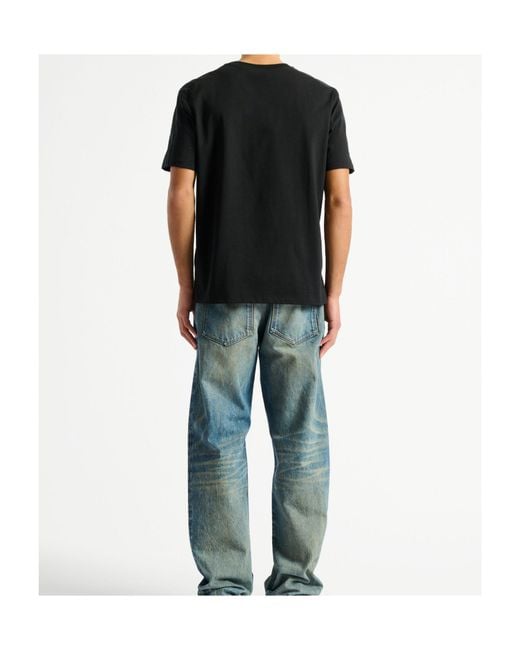 Balmain Black Embroidered Insect T-Shirt for men