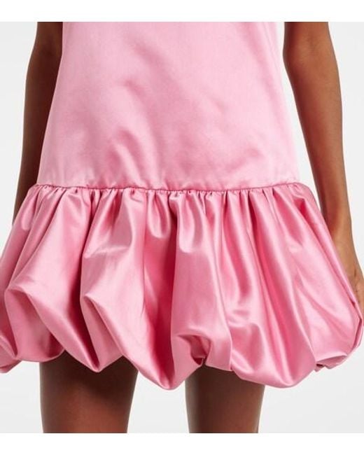 ALÉMAIS Pink Neptuna Embellished Satin Minidress
