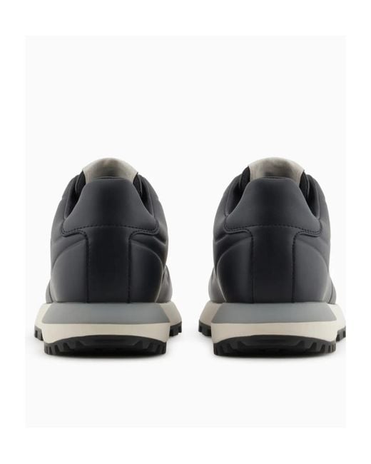 Emporio Armani Blue Low Top Sneakers for men