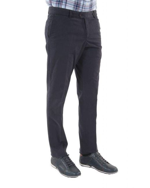 Paul & Shark Blue Logo Details Casual Pants for men