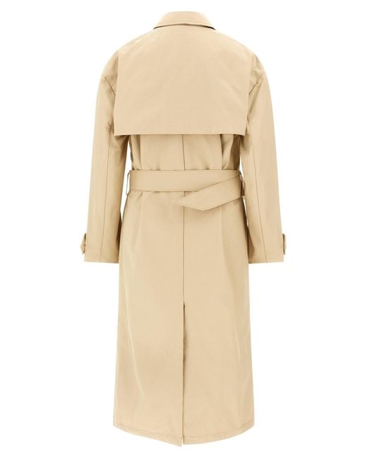 Entire studios Natural Long Trench Coat