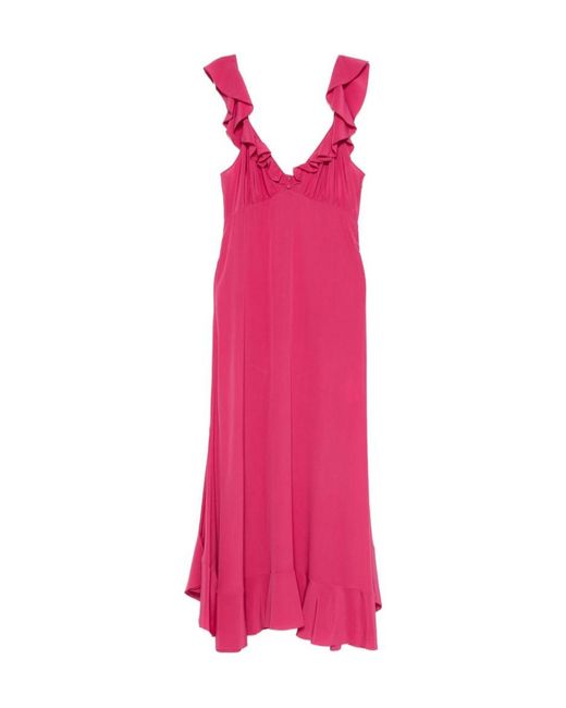 Chloé Pink Chloé Ruffled Dress