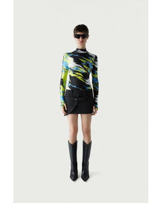 Coperni Black Irregular Skirt