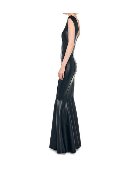 Norma Kamali Blue Grace Fishtail Gown