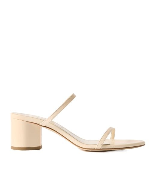 Aeyde Natural Annika Leather Mules