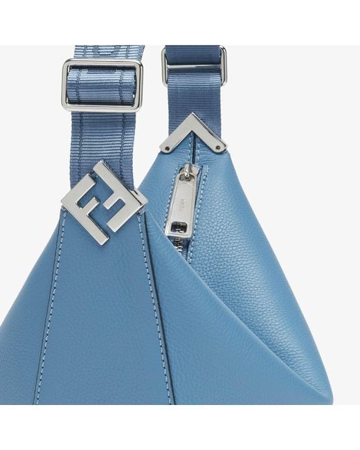 Fendi Blue Leather Bag for men