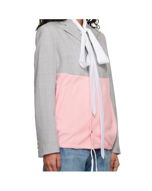 Comme des Garçons Pink Long Sleeve Jacket