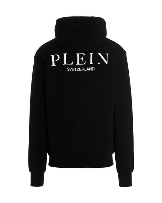 Philipp Plein Black Rx Teddy Bear Hooded Sweater for men