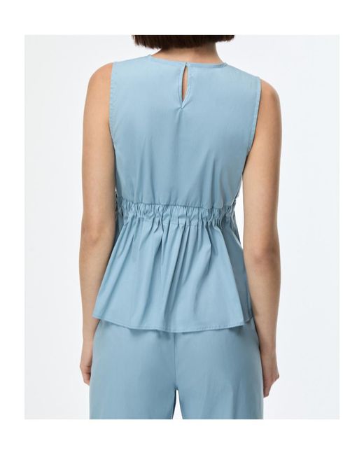 iBlues Blue Flared Top