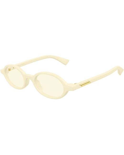 Bottega Veneta Natural Eyewear Oval Frame Sunglasses for men