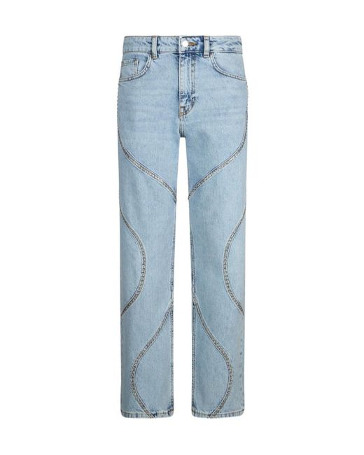 Liu Jo Blue Straight-Leg Jeans