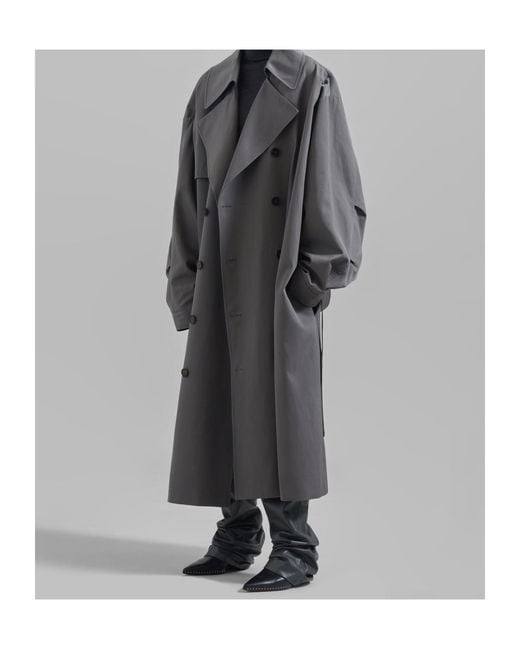 Frankie Shop Gray Mavis Oversized Trench