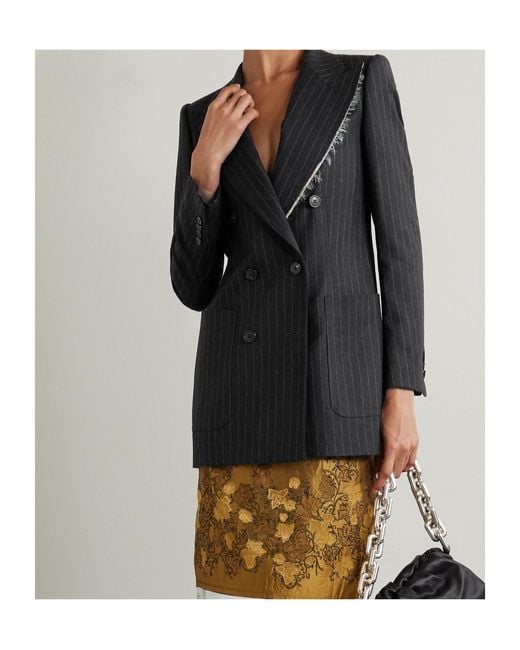 Dries Van Noten Black Long-Sleeved Suit Coat