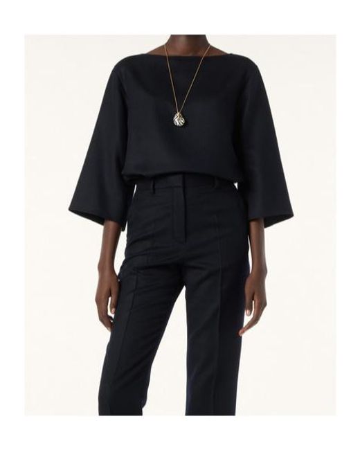 Loro Piana Black Mara Royal Lightness Blouse