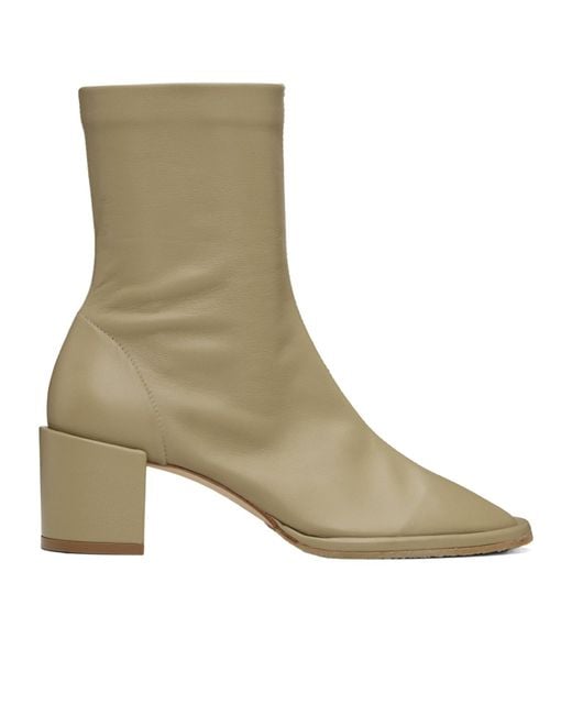 By Far Brown Josiah Sheepskin Nappa Leather Ankle Boots