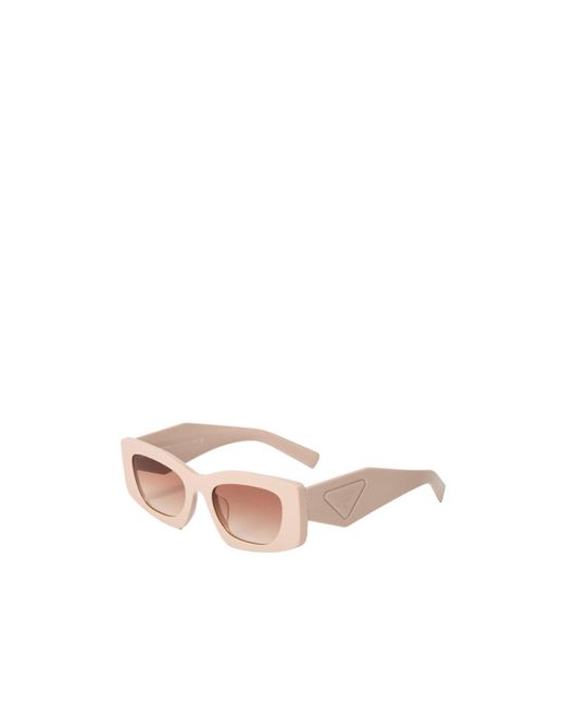 Prada White Square Sunglasses