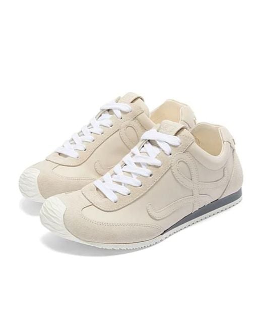 Loewe White Ballet Runner 2.0 Lace-Up Sneakers for men