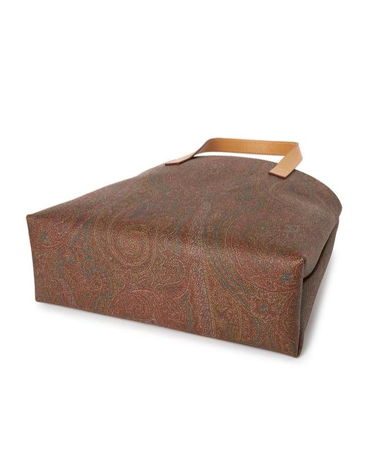 Etro Brown Logo Handbag