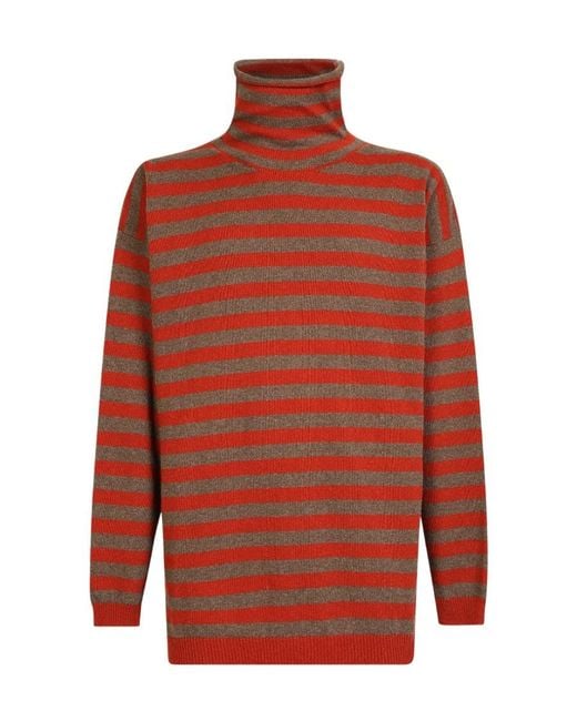 Lardini Red High Neck Jumper for men
