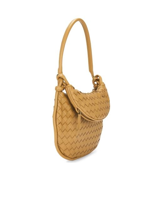 Bottega Veneta Metallic Medium Intrecciato Shoulder Bag