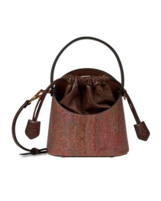 Etro Brown Small Arnica Saturno Bag