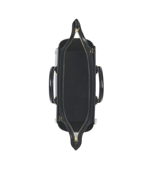 McQueen Black Large Birdee Tote Bag