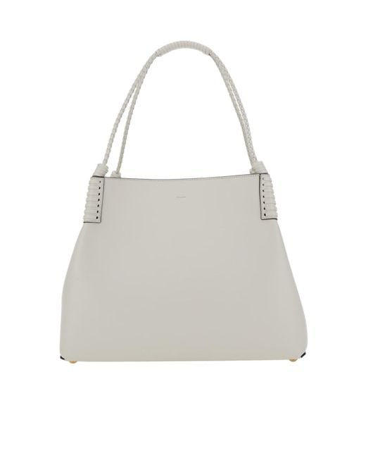 Etro White Medium Libra Tote Bag
