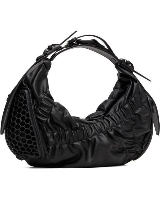 Junya Watanabe Black Hm2 Crunch Shoulder Bag