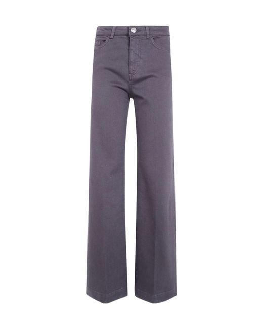 Seventy Gray Wide Leg Denim