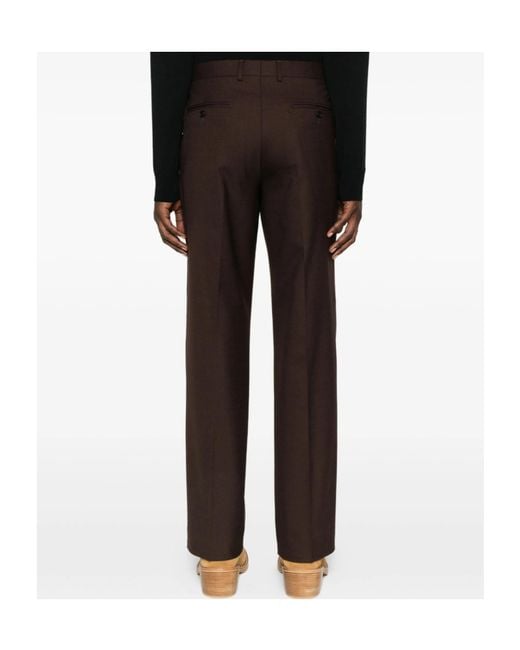 sunflower Black Flat-Front Trousers for men
