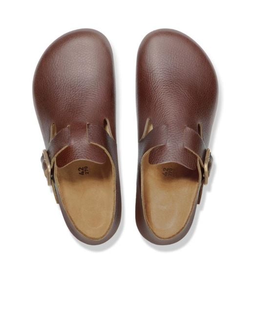 Birkenstock Brown London Wire Buckle Loafers for men