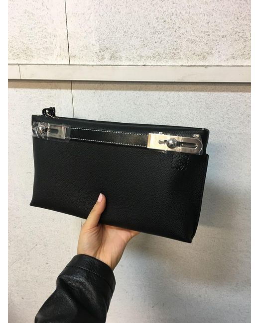 Loewe Black Missy Clutch