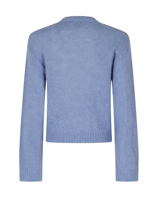 Alysi Blue Crew-Neck Sweater