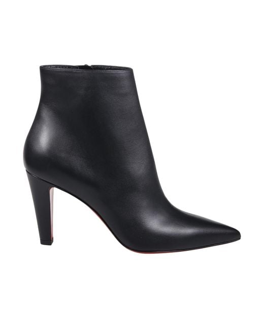 Christian Louboutin Black Pointed Ankle Boots
