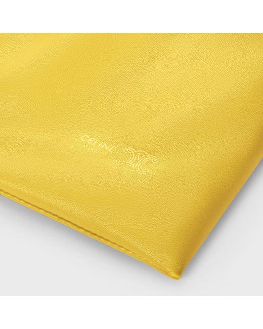 Céline Yellow Small Crystal Pouch