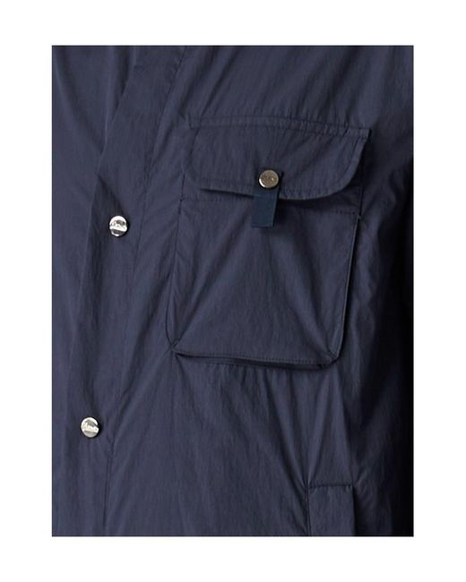 Herno Blue Chest Pocket Lightweight Coat for men