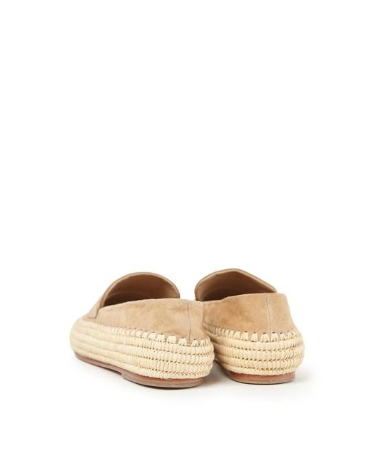 Paloma Barceló Natural Paloma Barceló Round Toe Loafers