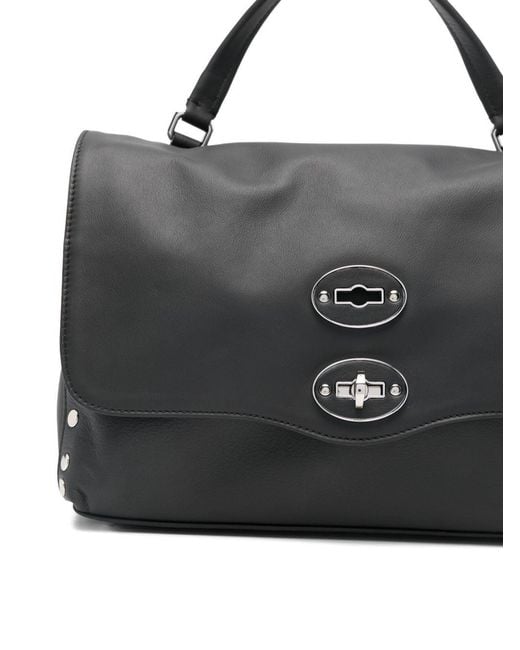 Zanellato Black Small Studded Shoulder Bag