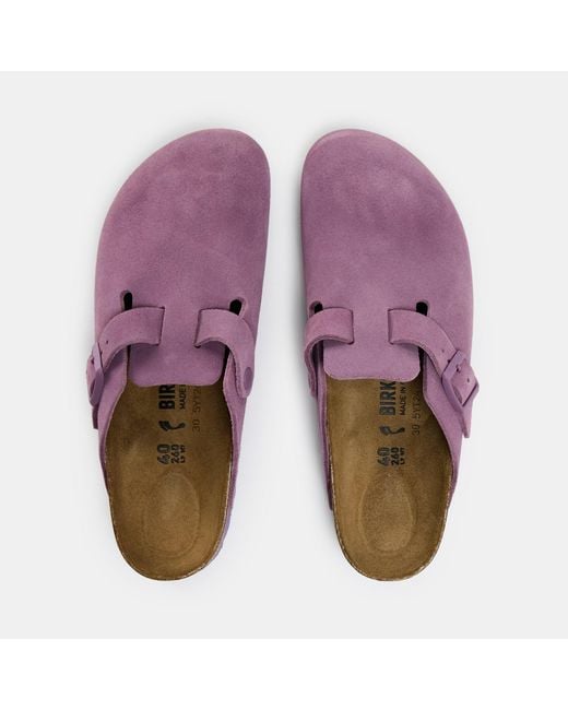 Birkenstock Purple Buckle Mules