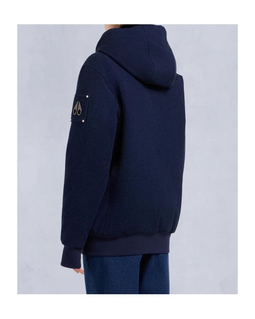 Moose Knuckles Blue X Evisu Zip-Up Hoodie for men