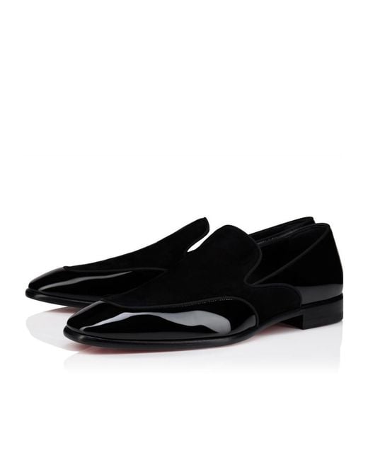 Christian Louboutin Black Yaki Almond Toe Loafers for men