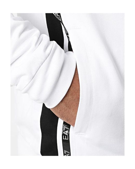 EA7 Gray Logo And Hat Casual Jacket for men