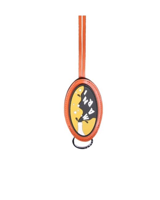 Marni White Logo Patch Lanyard for men