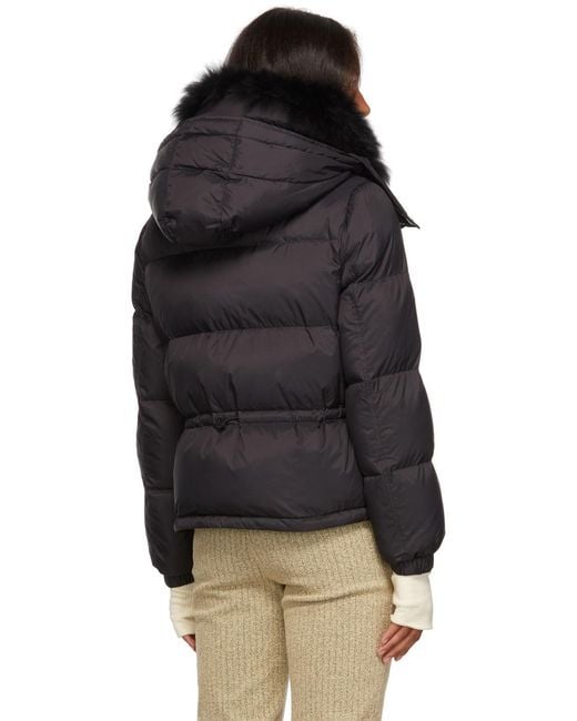 Yves Salomon Black Padded Long-Sleeve Jacket