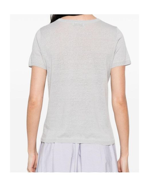 Baserange White Button Short-Sleeve T-Shirt