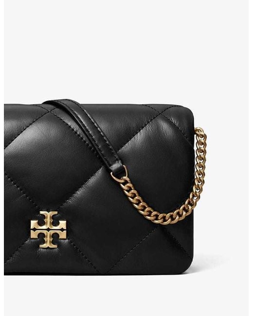 Tory Burch Black Kira Quilted Crossbody Bag