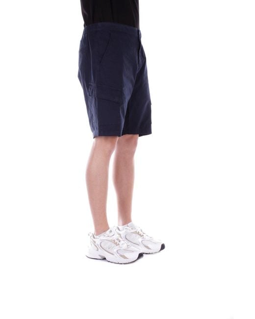Barbour Blue International Logo Printed Shorts for men